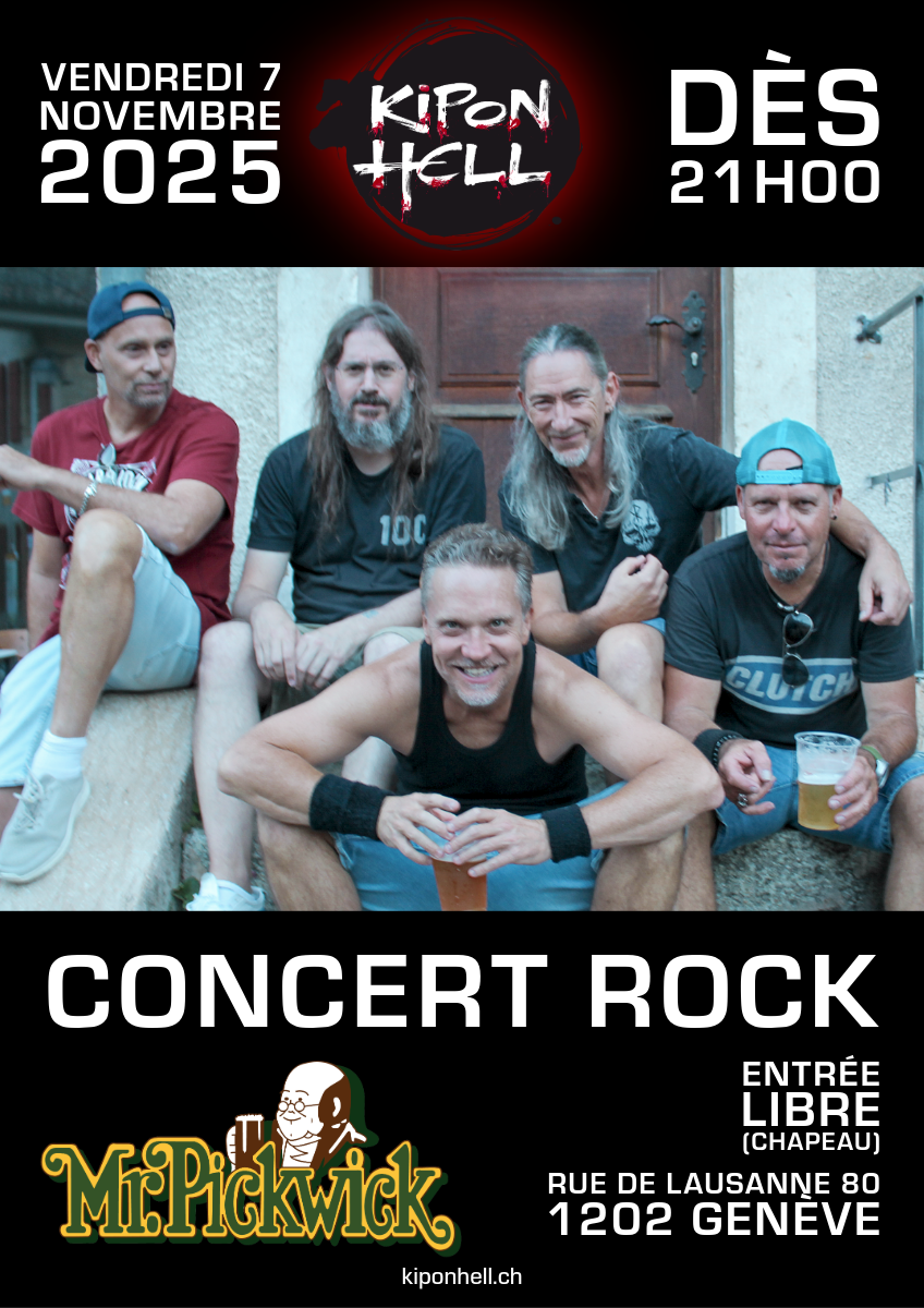 Affiche A4 Concert Pickwick 2025